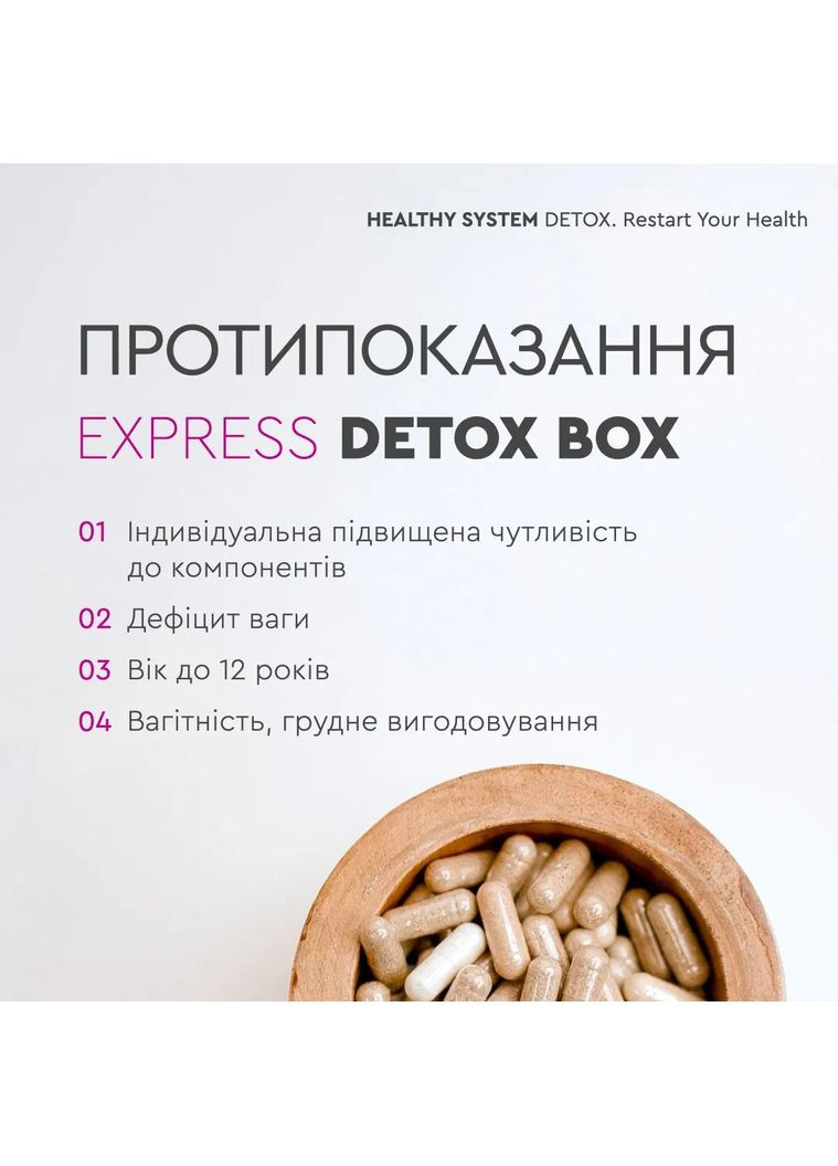Швидка програма детоксикації та очищення організму ЕXPRESS DETOX BOX CHOICE (361116032)