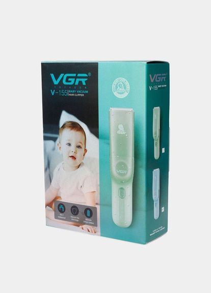 Детская машинка для стрижки VGR V-155 GREEN 0-12 мм No Brand (329058940)