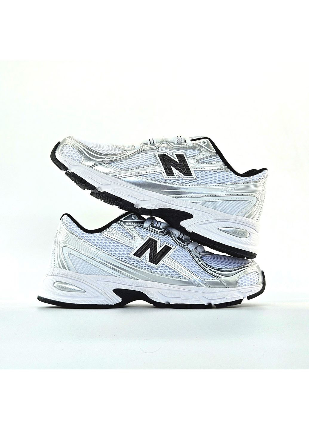 Кроссовки женские New Balance 740v2 White Silver Black | Нью Беланс 740 серебряные No Brand серебряные демисезоны (363176559)