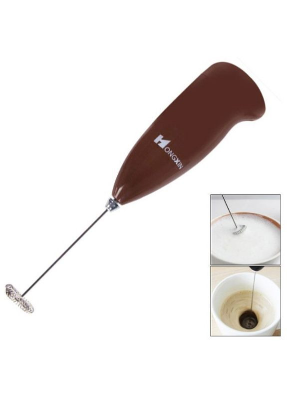 Ручний спінювач для молока HongXin піноутворювач капучинатор Коричневий Clatronic (296925697)