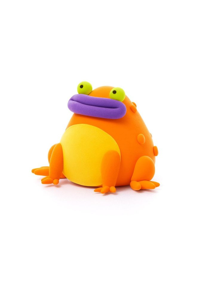 Набір самозатвердіючого пластиліну Екзотичні тварини Жаба ЛІПАКА 30124-UA01 Lipaka (345071990)