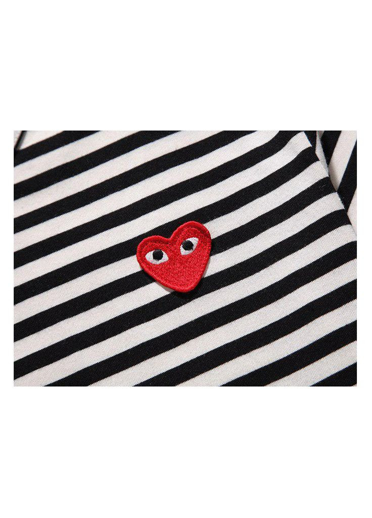 Футболка полосатая Comme des Garcons CDG Play Striped T-Shirt Womens - (356677843)