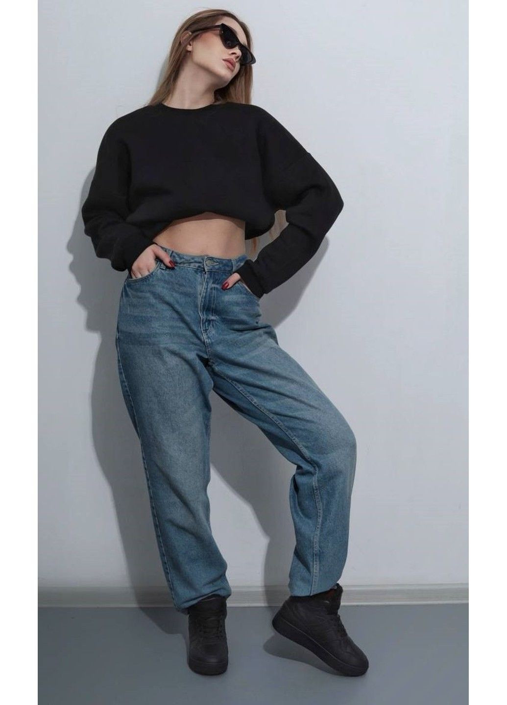 Чоботи жіночі зимові чорні Maznlon (314808444)