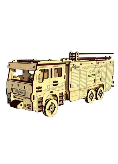 3D пазлы деревянный конструктор Пожарная машина (UPZ-008) Pazly (364115577)