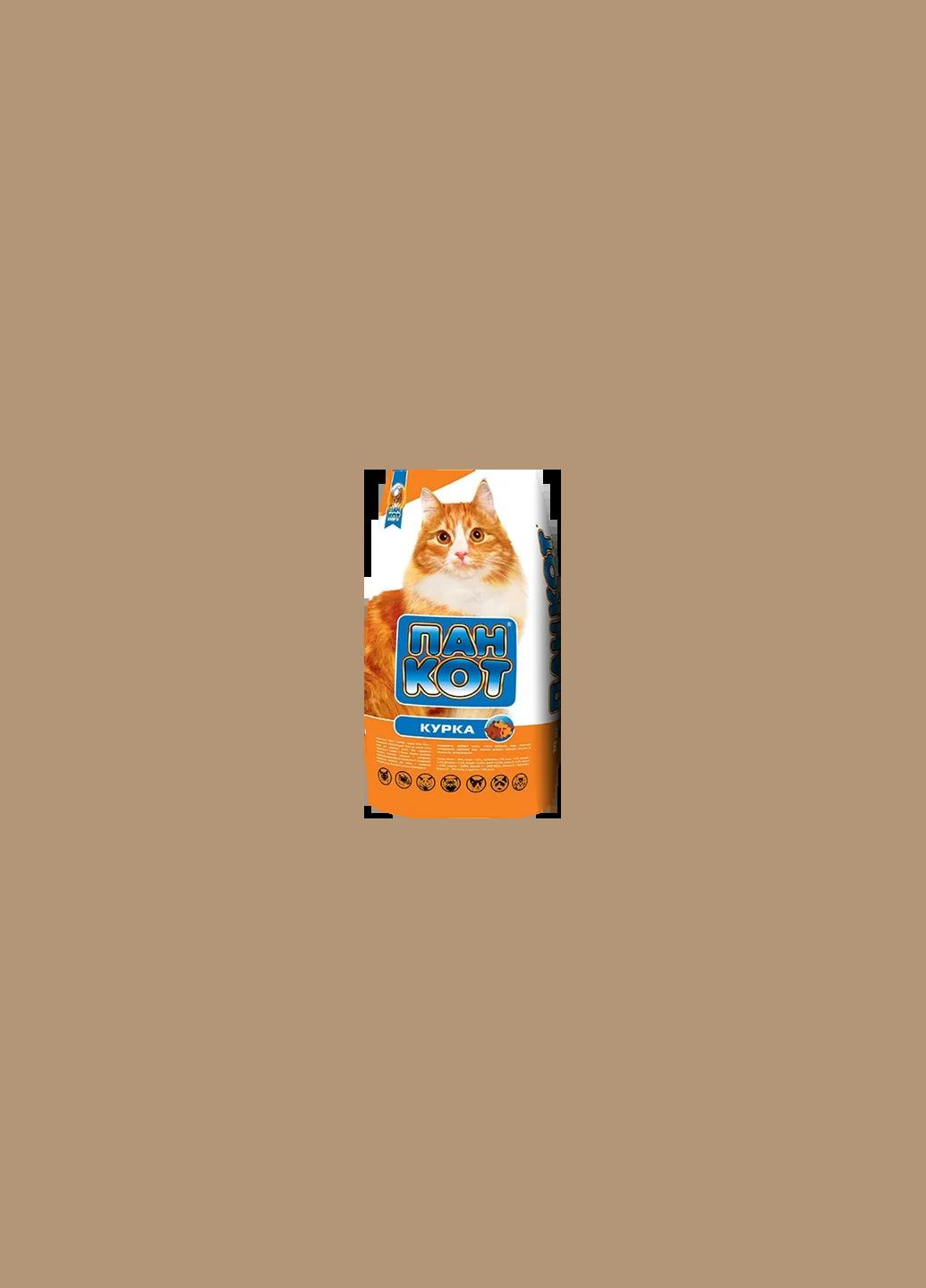 Пан Кіт Курка, сухой корм для котів на основі м'яса курки, 400 г (40381) Пан Кот (278309335)