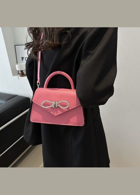 Женская классическая сумка кросс-боди через плечо розовая No Brand (290665320)