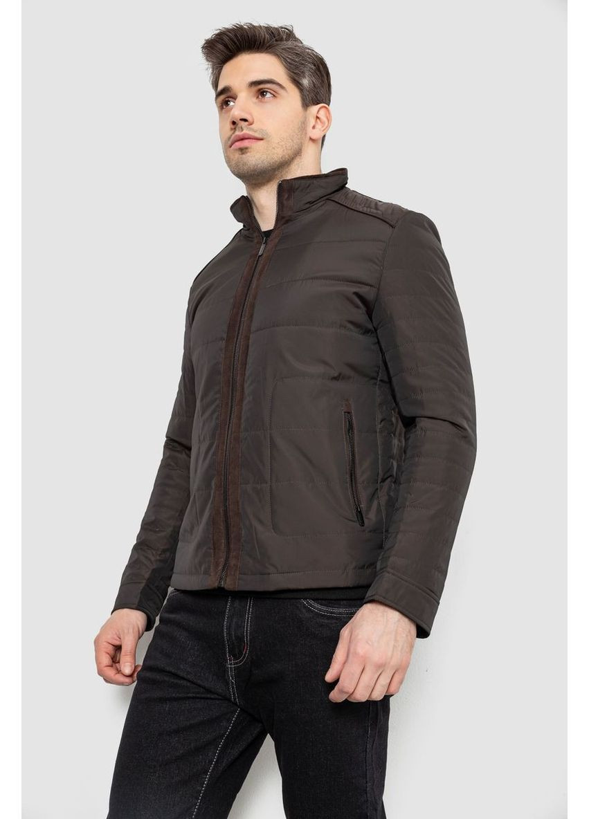 Темно-коричнева демісезонна куртка чоловіча демісезонна Ager 244R001K