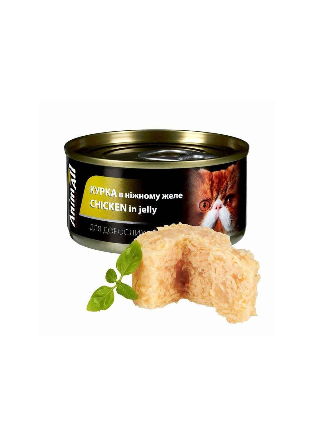 Корм для котів Консерва 80г Вологий з кролем та куркою, AnimAll (364684230)