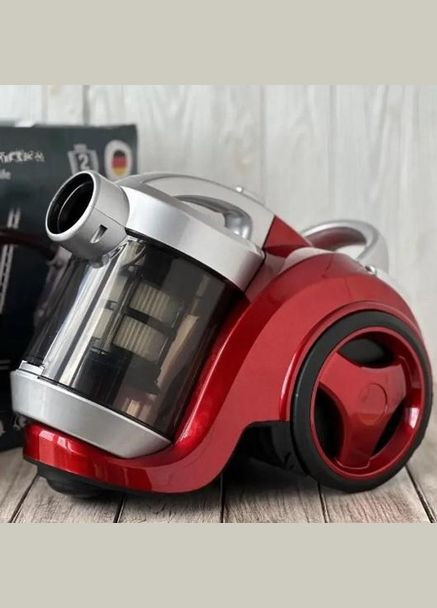 Контейнерний потужний вакуумний пилосос BT-8662R з фільтром 3л 1200Вт Красний BiTEK (315344979)