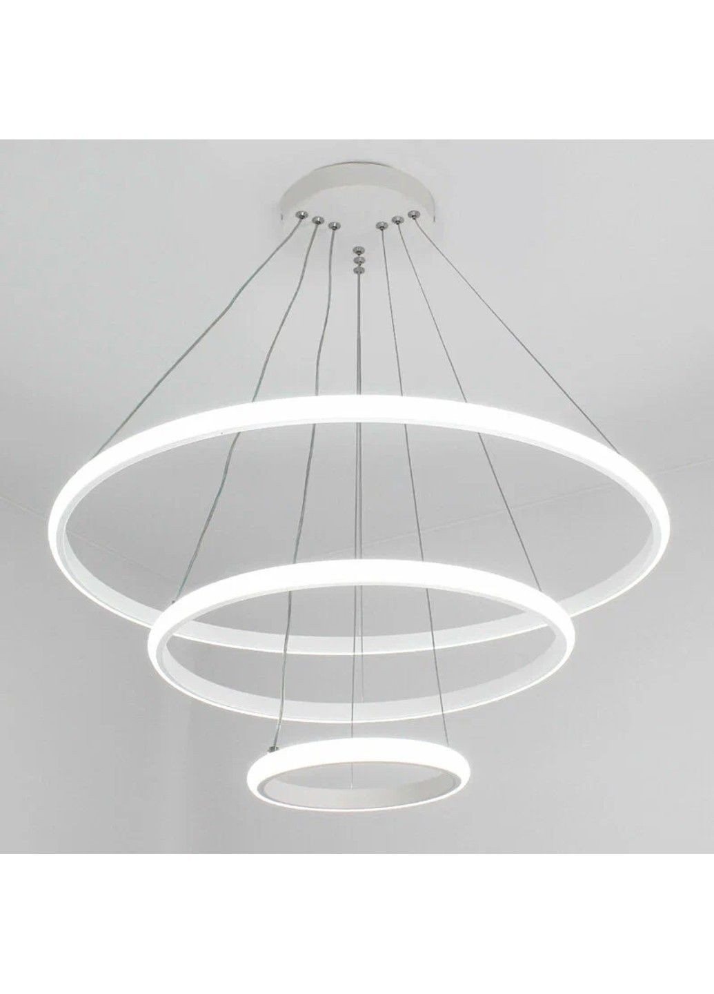 Світлодіодна люстра підвісна LATTE 75 Вт 600x1100 мм Керується вимикачем (без пульта) ESLLSE (365446806)