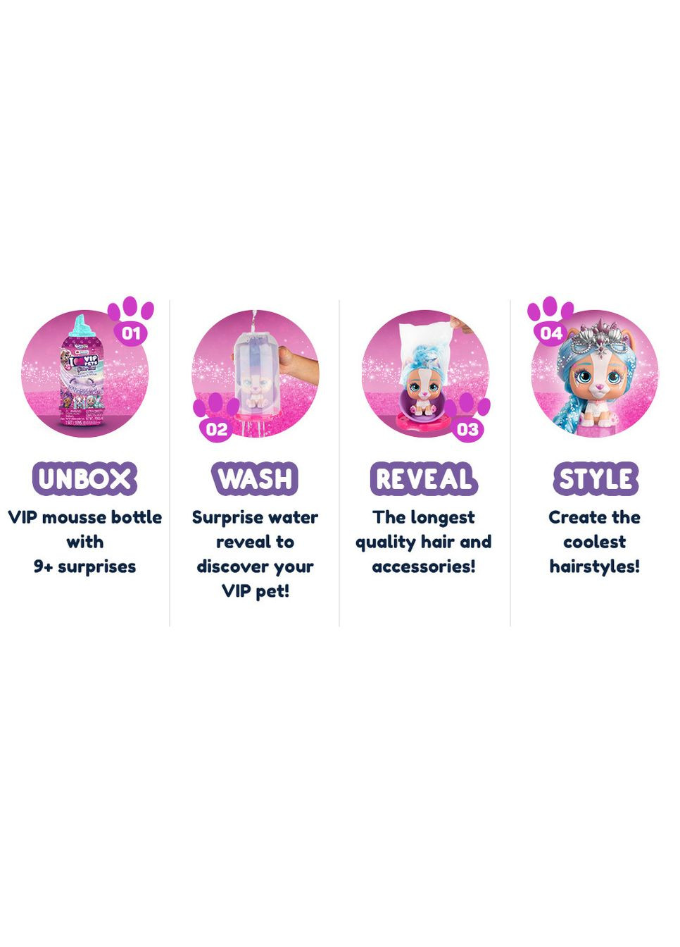 Ігровий набір Vip pets glitter twist series 2 Stella witch вихованець хатній улюбленець вип петс IMC Toys (323168139)