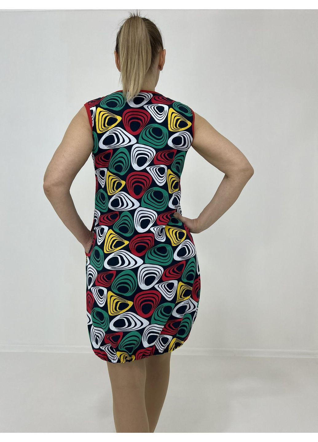 Халат молодіжний батальний Кольоровий Pars 62-64 Червоно-зелений (57633276-1) Triko (331328723)