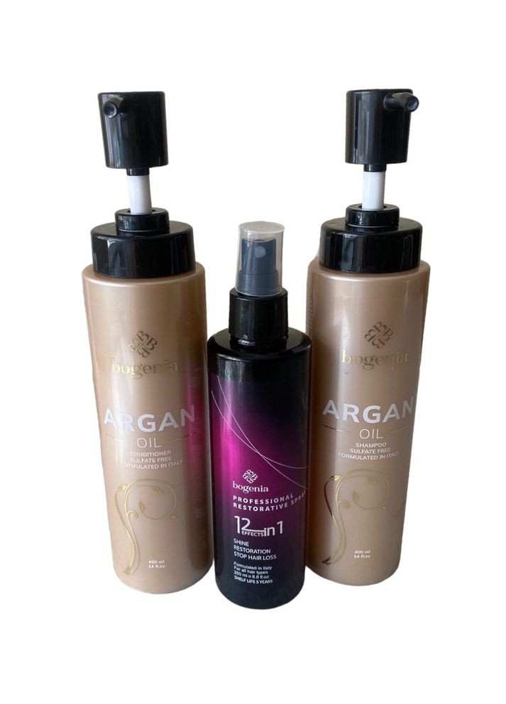 Набір: шампунь, кондиціонер, спрей 12 в 1 Bogenia (304055756)
