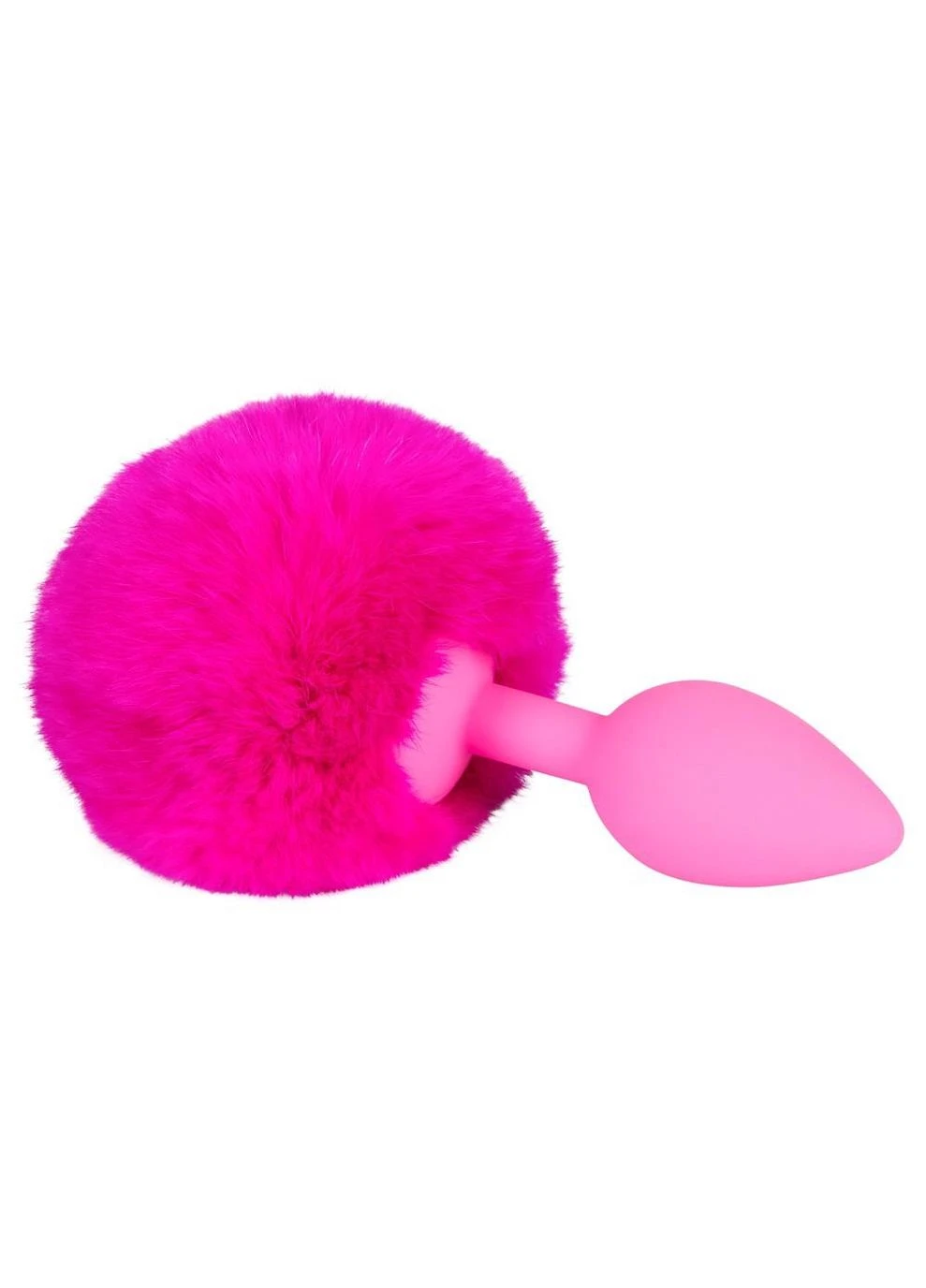 Анальна пробка з пухнастим хвостом Orion Bunny Tail, 13,5 см (рожевий) Colorful Joy (376223981)