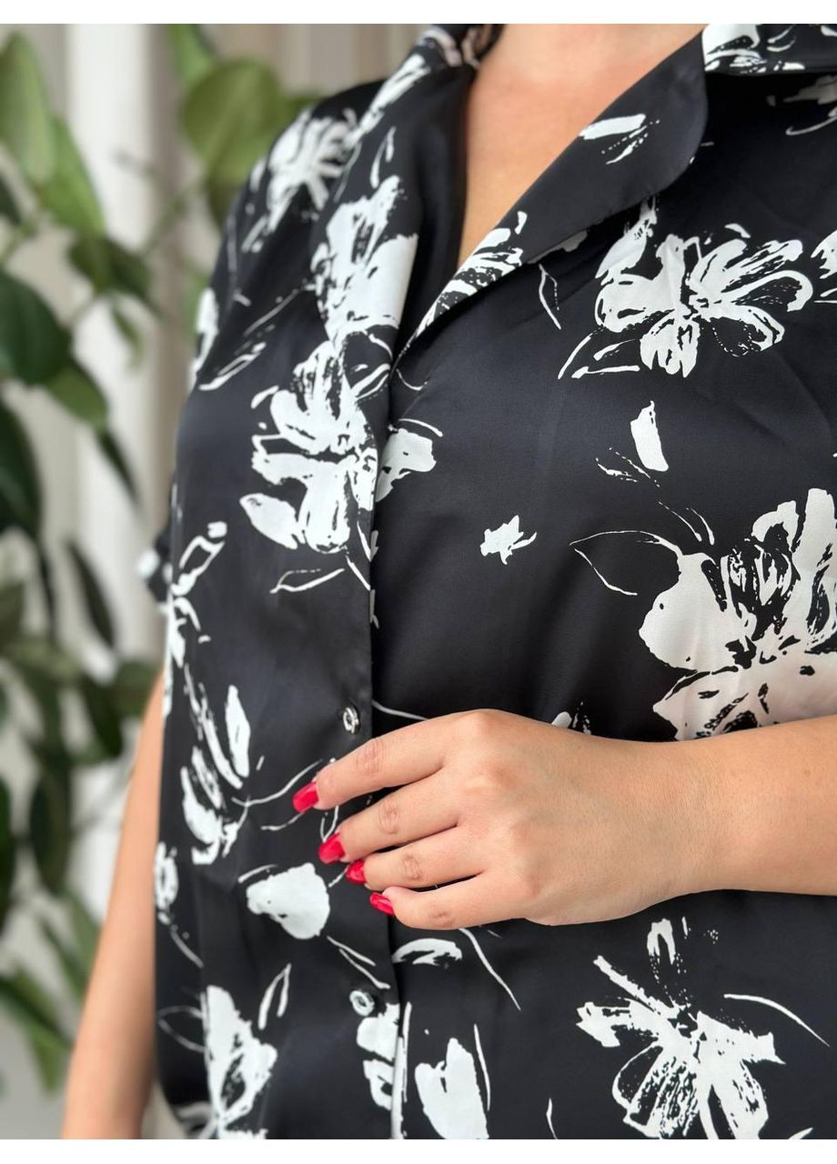 Черная зимняя пижама No Brand