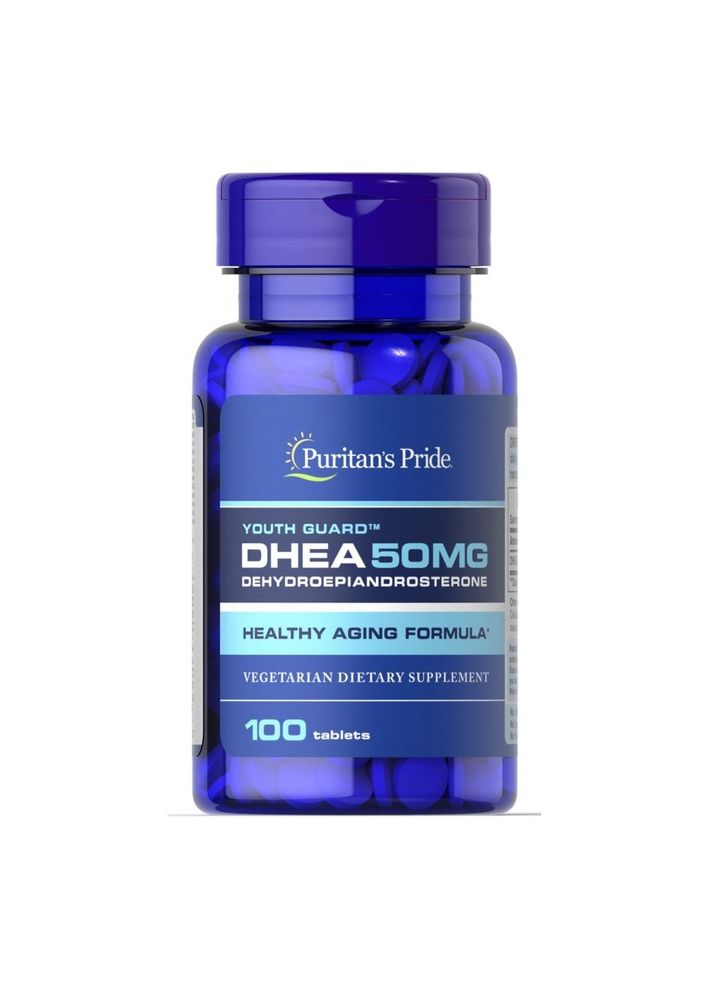 Стимулятор тестостерона DHEA 50 mg, 100 таблеток Puritans Pride (293338175)