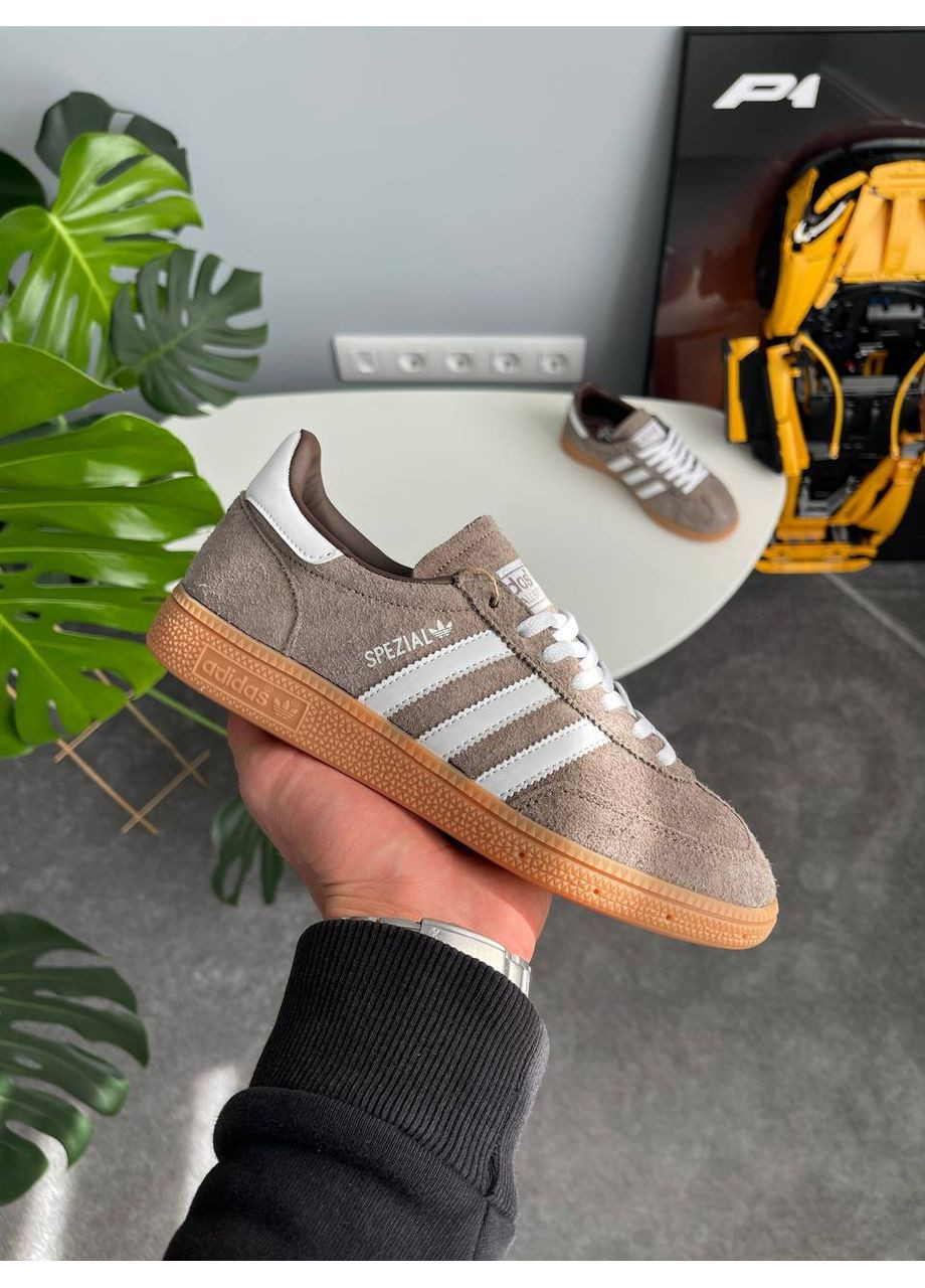 Бежеві Осінні кросівки чоловічі і жіночі adidas spezial handball beige | адідас спеціал бежеві No Brand