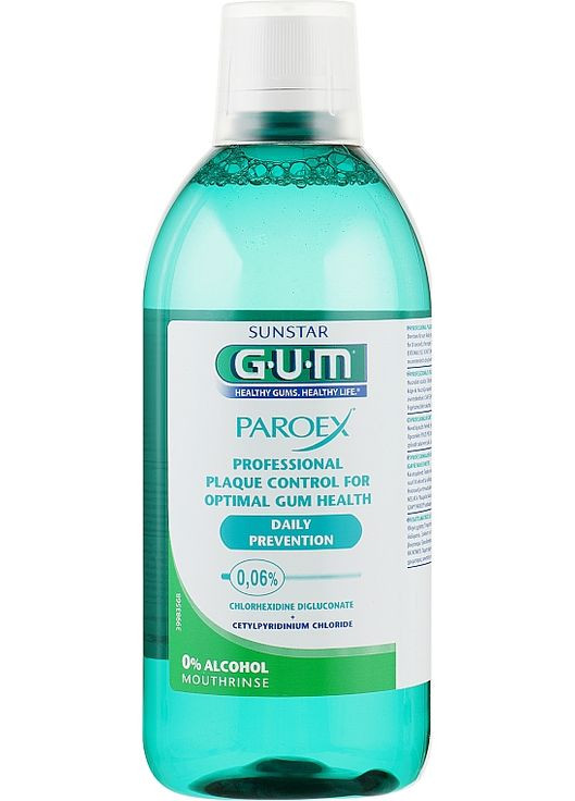 Ополаскиватель для полости рта, для ежедневной профилактики Paroex 500ml (447495-70583) GUM (368882656)