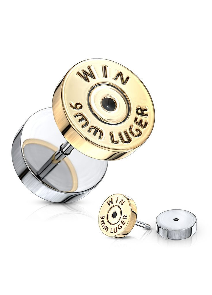 Фейк-плаг обманка PSFX-0127-10-GD у формі гільзи "Люгер 9 мм" Spikes (333342247)