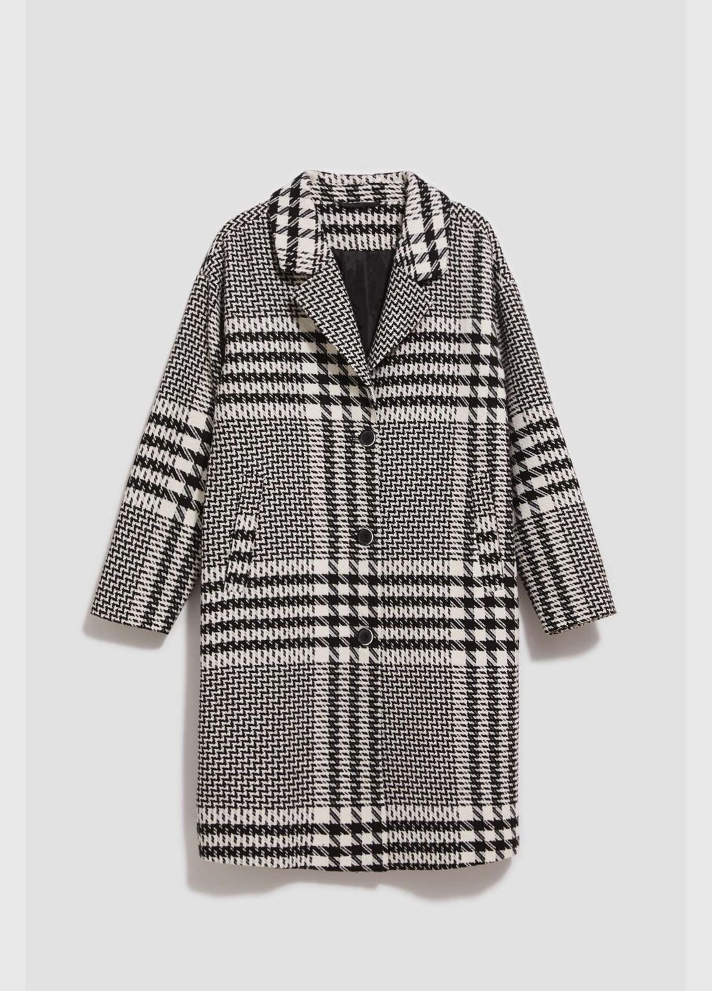 Чорно-білий Пальто Moodo