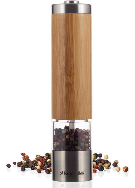 Мельница для специй Electric Pepper Mill электрическая Ø5х21.4см Kamille (339777125)
