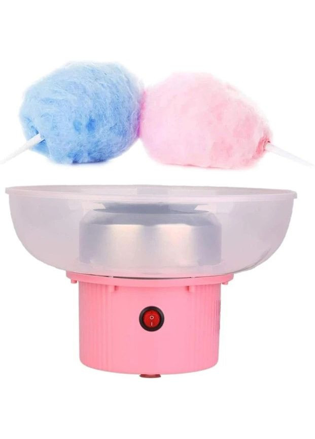 Переносной аппарат для сладкой ваты для дома cotton candy Розовый портативный аппарат для ваты No Brand (288139021)