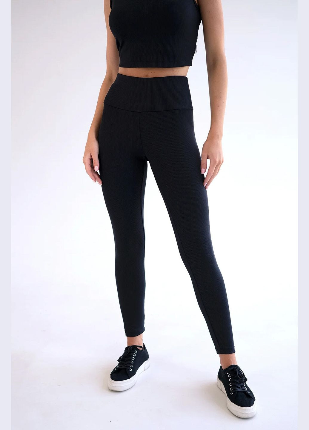 Жіночі штани з рубчика Fit Чорні Teamv (316354906)