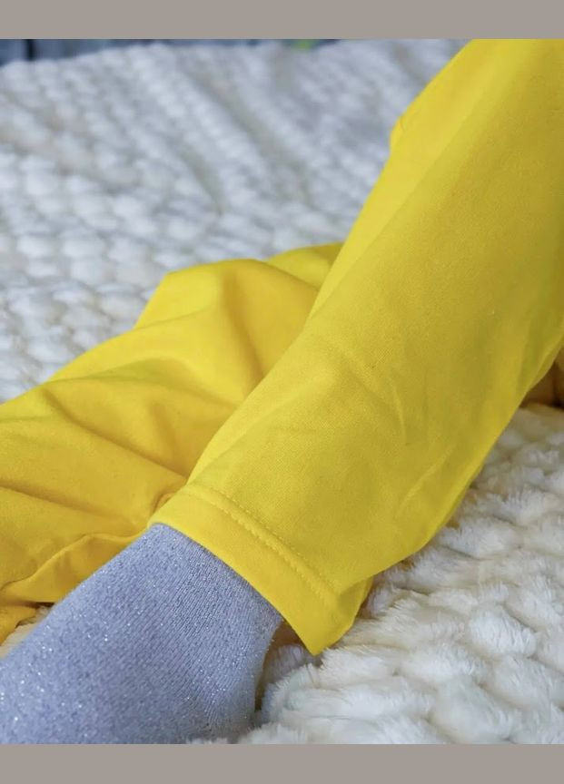 Желтая пижама для девочки (теплая) hc (h001-6076-024-5-1) No Brand