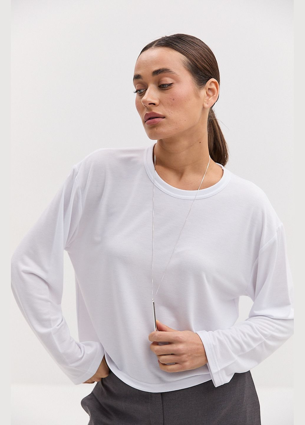 Жіночий лонгслів oversize Arjen (316301677)