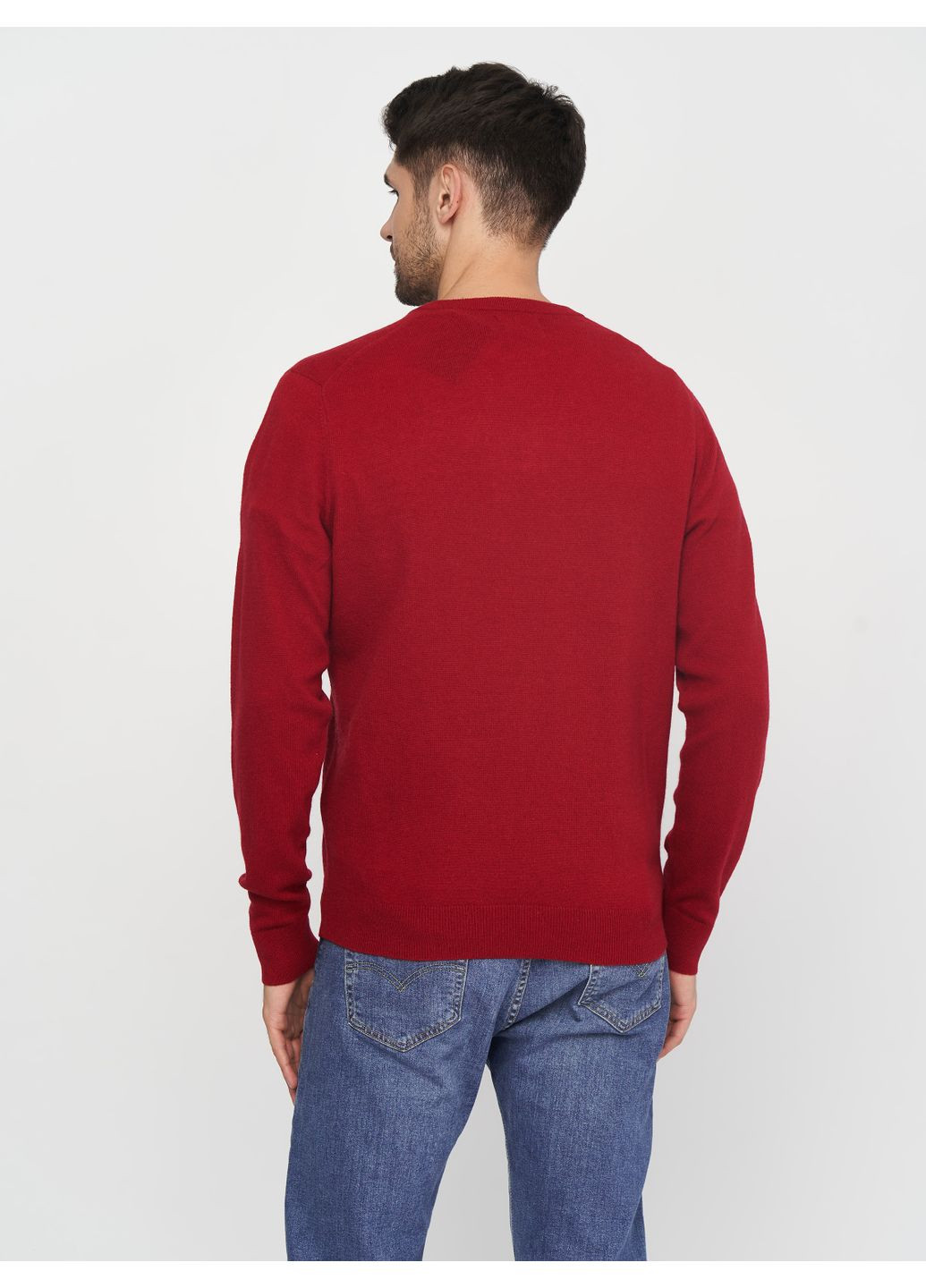 Пуловер Extrafine Lambswool V-Neck 8010520 Red Gant (364489497)