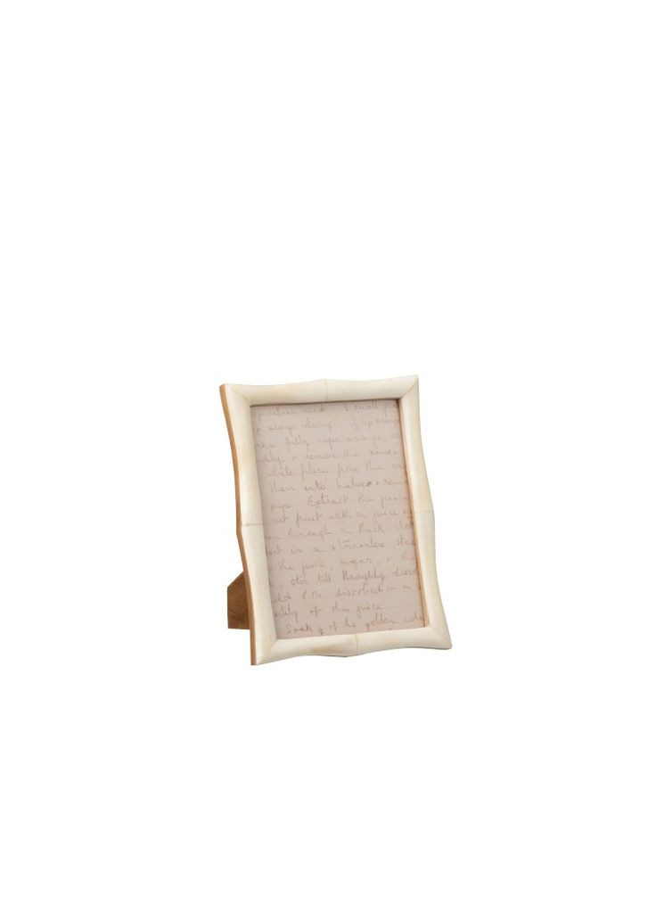 Фоторамка дерево і ріг бежева 13х18 см Бельгія (11931) J-Line (302518390)