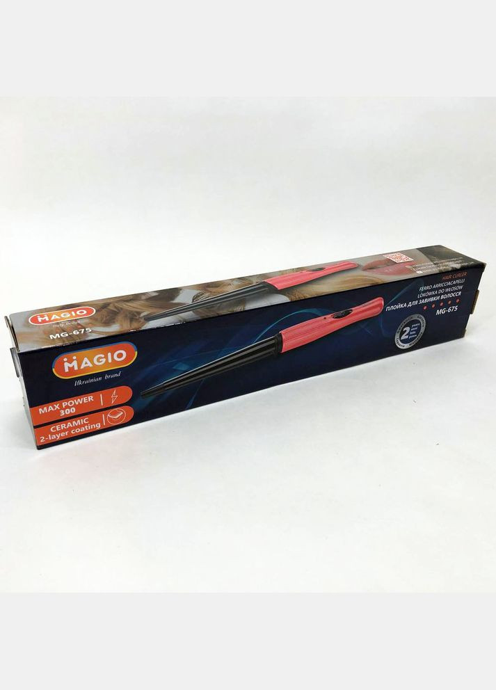 Плойка конусная MG-675, стайлер для завивки, для укладки, спиральная плойка для завивки волос Magio (364664771)