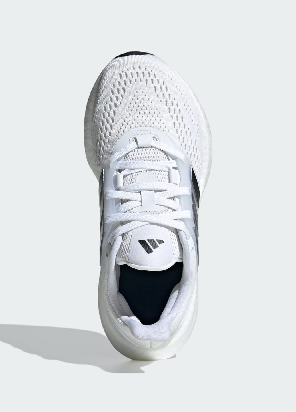 Белые всесезонные кроссовки для бега pureboost kids adidas