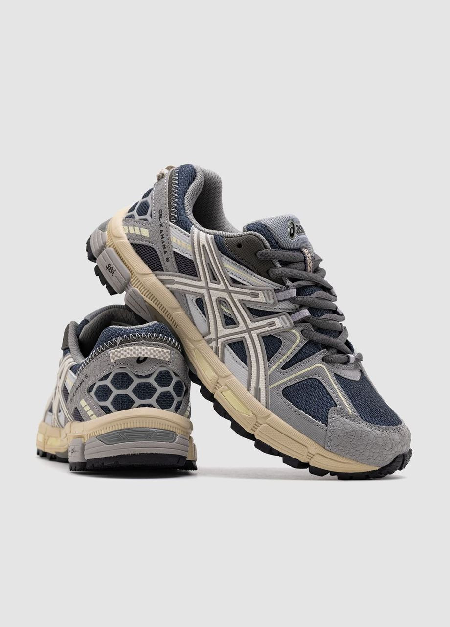 Сірі Осінні жіночі кросівки asics gel kahana 8 grey black No Brand Gel-Kahana 8