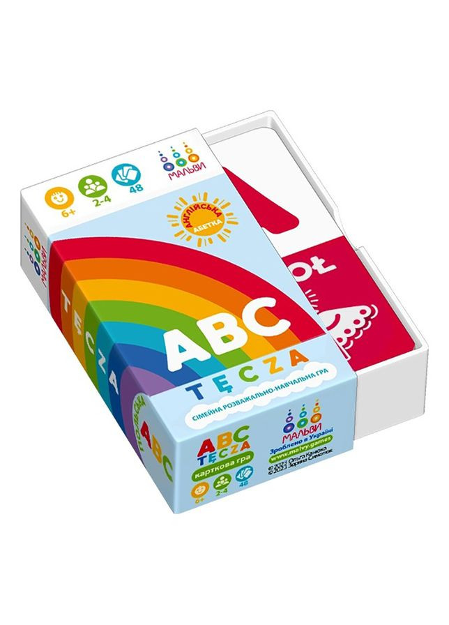 Настольная обучающая игра ABC tęcza 360135, 48 карт Мальви (336335554)