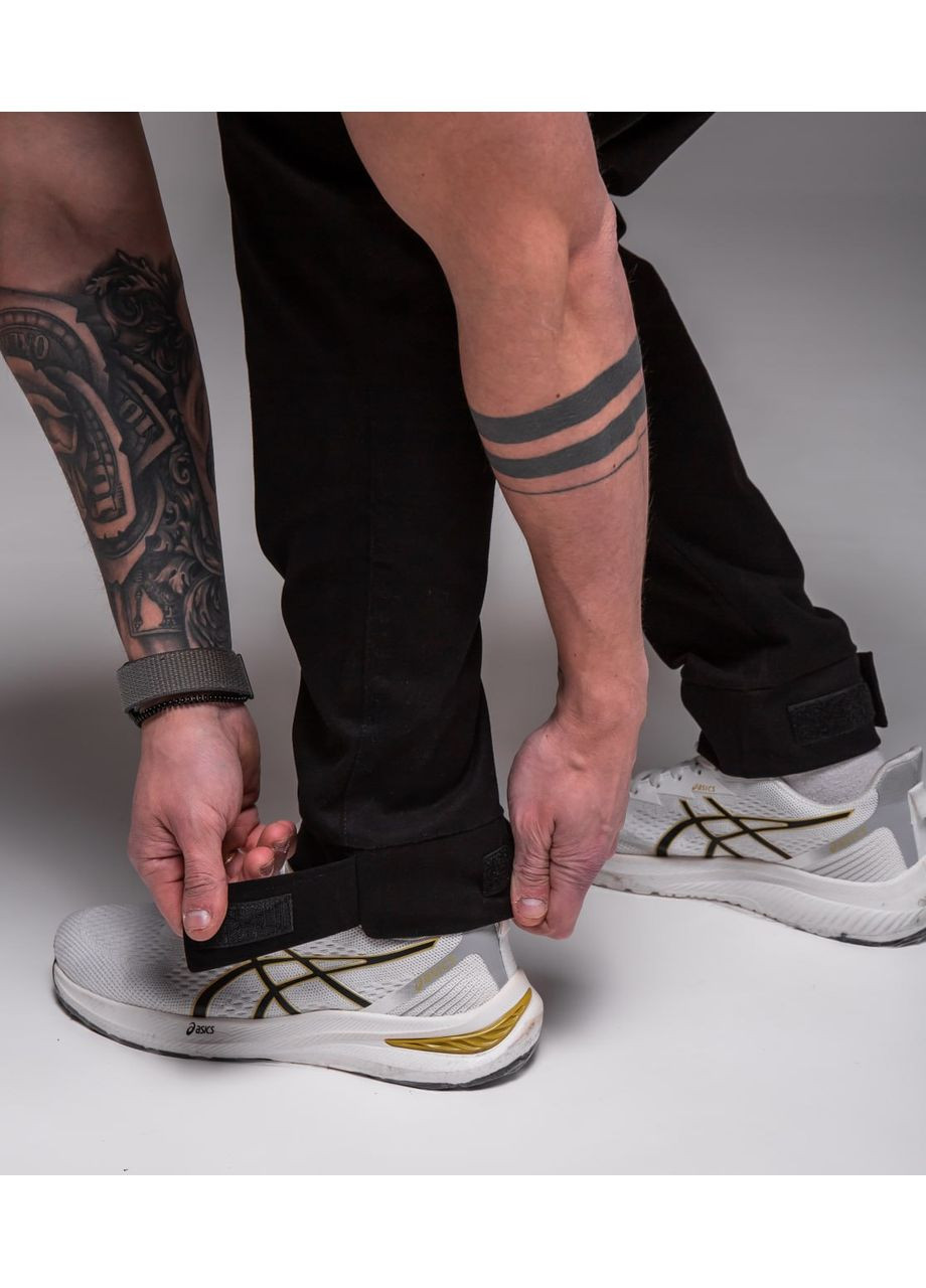 Черные спортивные, повседневный, кэжуал демисезонные джоггеры брюки Vakko