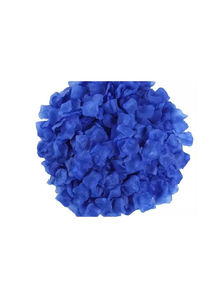 Штучні пелюстки троянд декоративні 200 штук 45 на 40 мм синій Jannet Пелюстки троянд (319339965)