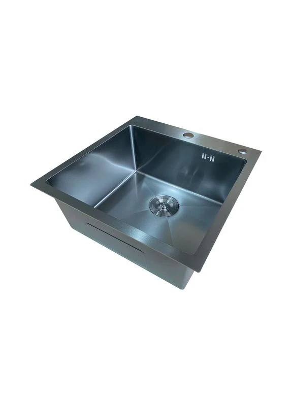 Кухонная мойка MH5050 Micro Decor из нержавеющей стали графитового цвета (3.0/0.8) MI8213 Mixxus (400909445)