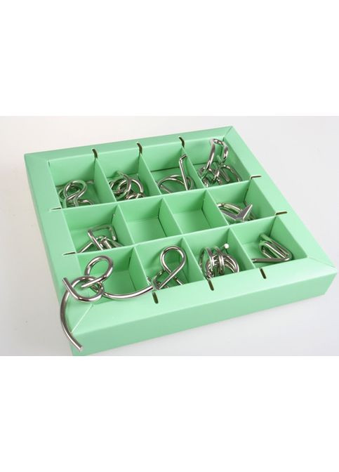 Набор головоломок Metal Puzzles green Eureka 3D Puzzle 473357, 10 головоломок No Brand (354754147)