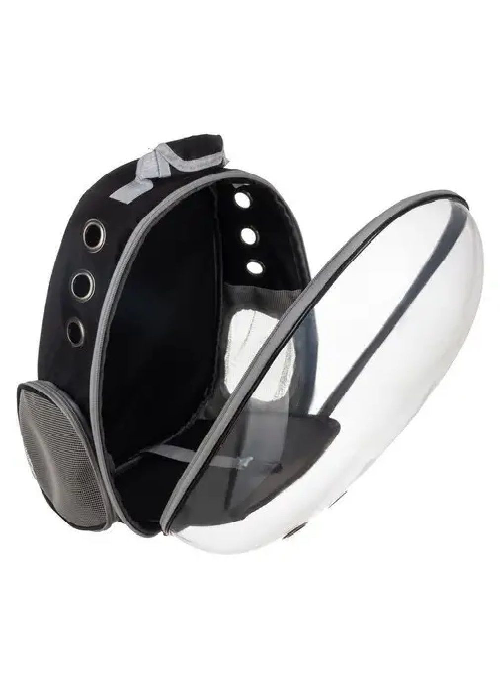 Рюкзак сумка переноска для тварин котів собак з прозорою стінкою вентиляцією ручкою 41х35х24 см (478518-Prob) Чорний Unbranded (305905367)