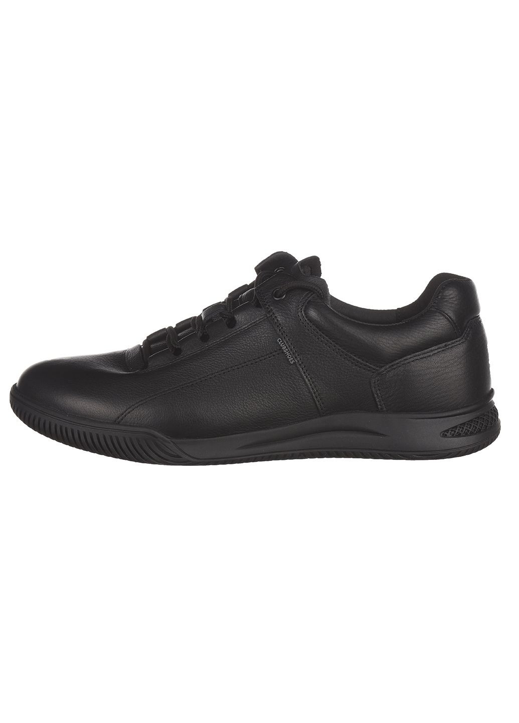 Черные демисезонные мужские кроссовки из кожи повседневные Clubshoes