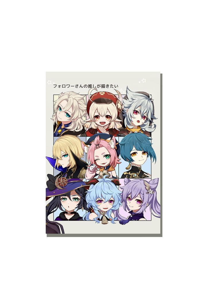 Постер плакат Геншин удар Genshin Impact 42х29 см А3 (poster_0312) No Brand (327002754)