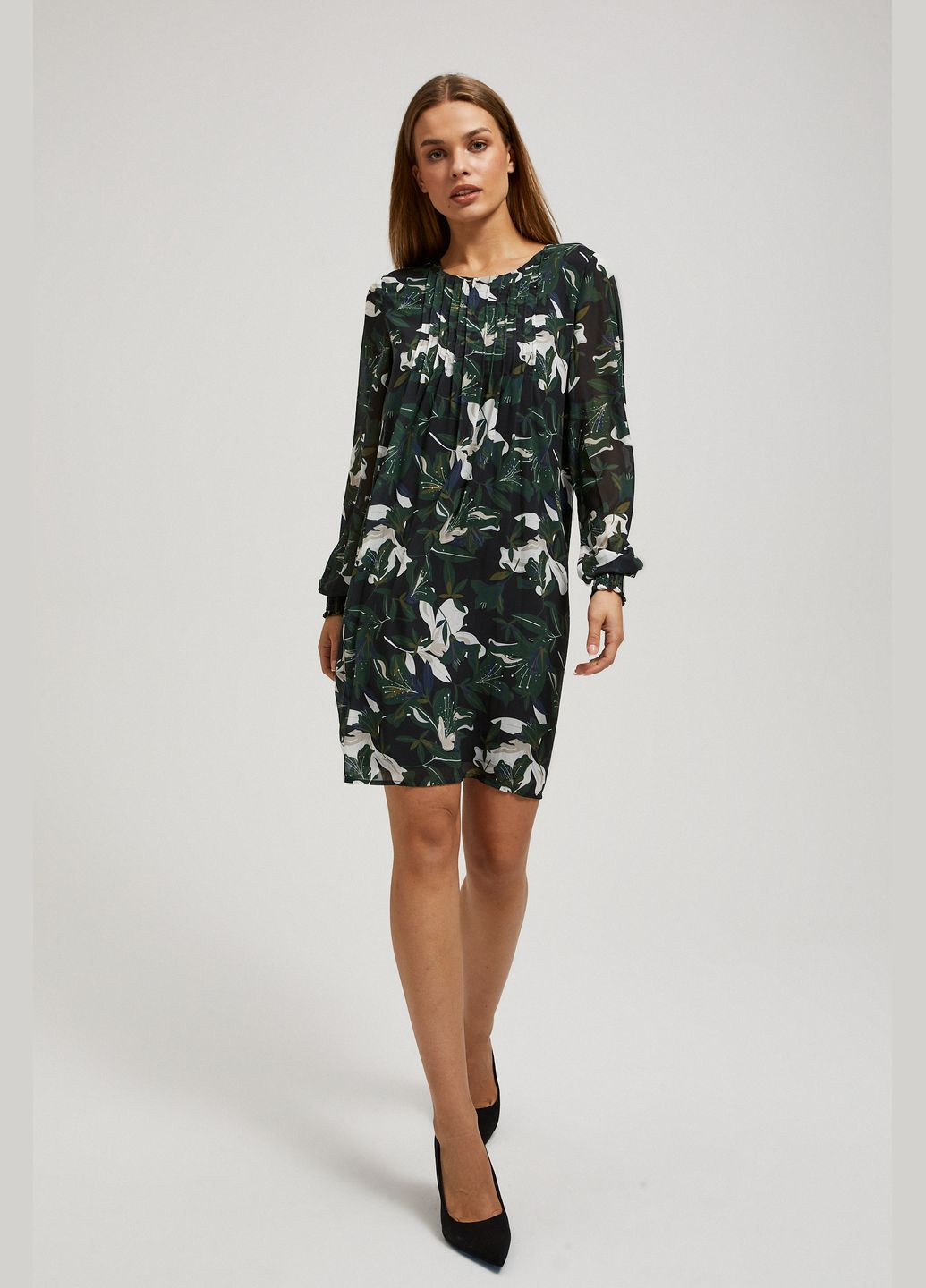 Зеленое платье Moodo