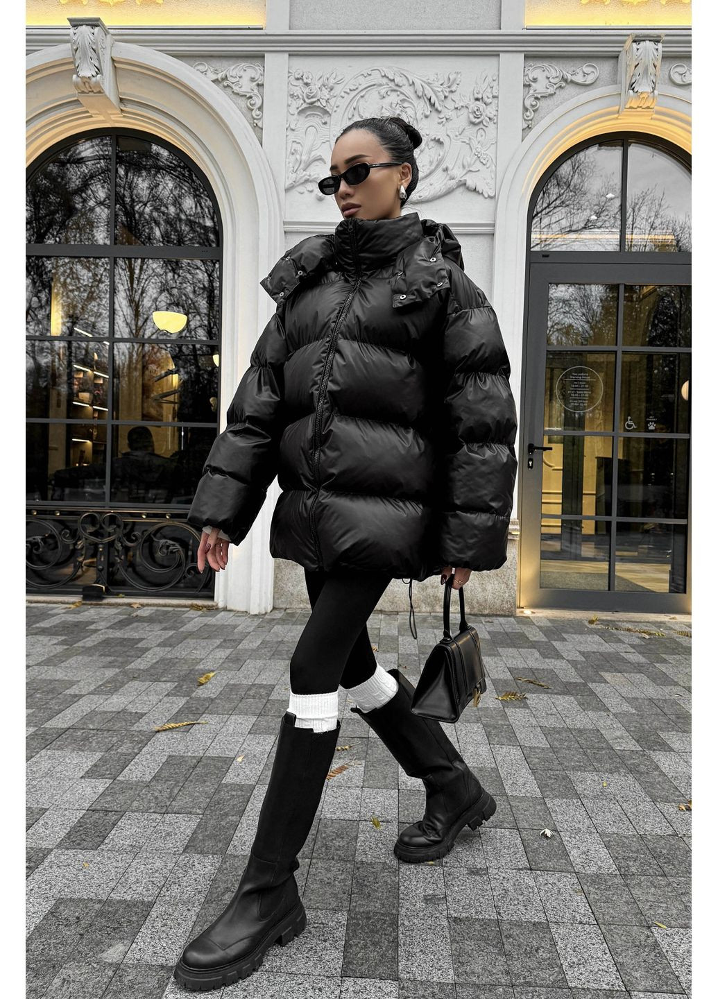 Чорний зимній Пуховик Byron