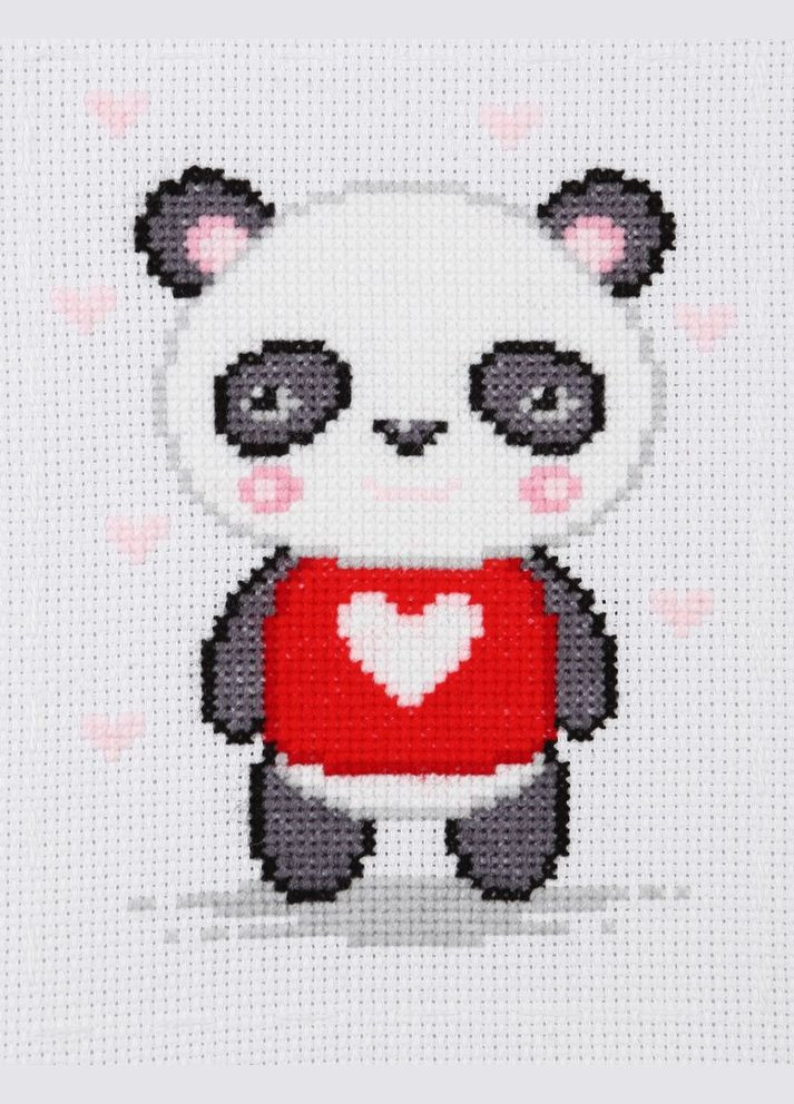 Набор для вышивки акриловыми мулине "Панда", 11х15 см No Brand (340482831)