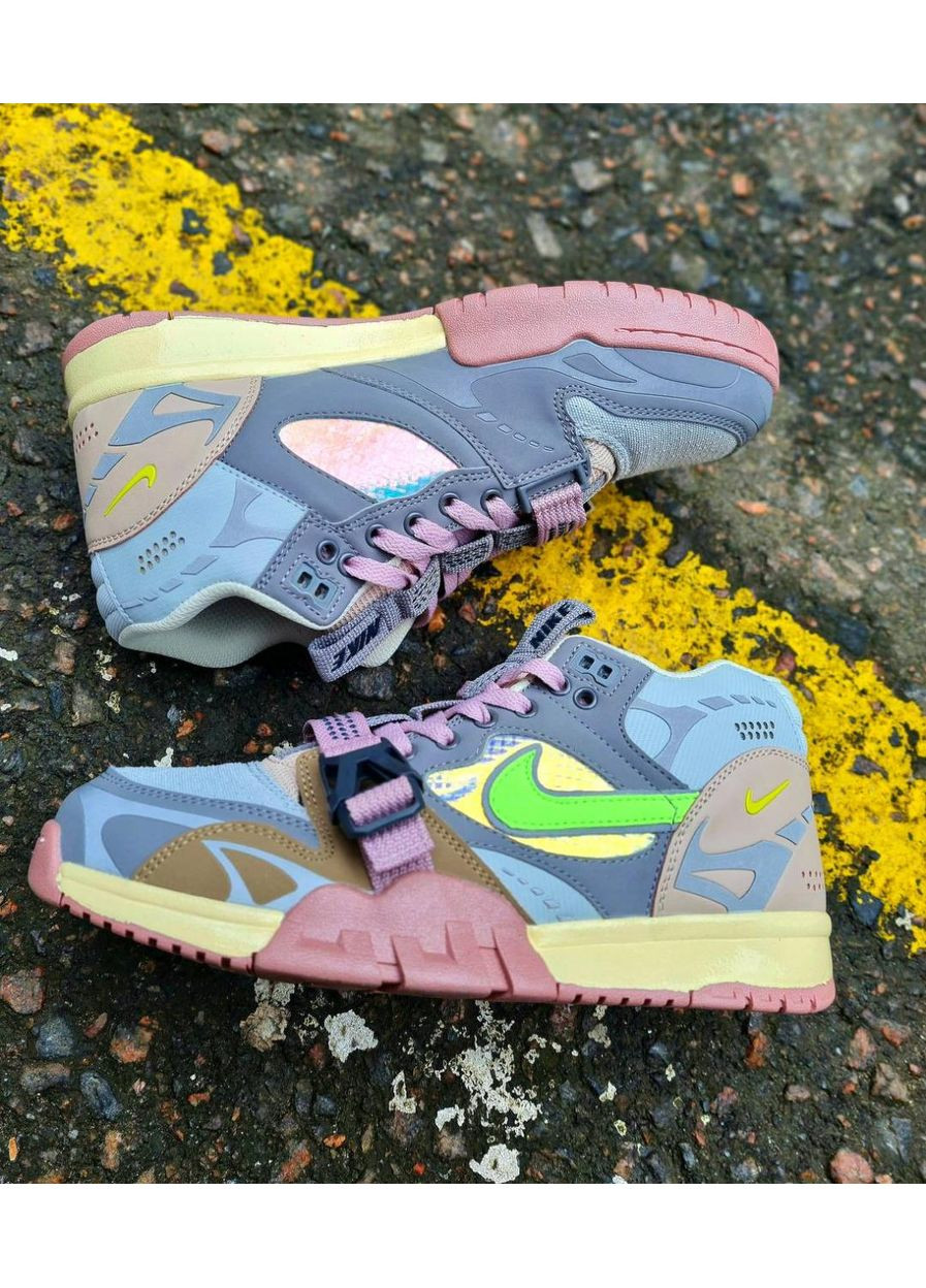 Розовые демисезонные кроссовки мужские nike air trainer 1 sp beige pink найк аир трейнер 1 No Brand