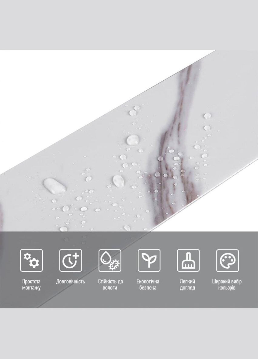 Молдинг вініловий самоклеючий 5000х100х2мм Глянсовий (D) SW-00001793 Sticker Wall (329893128)