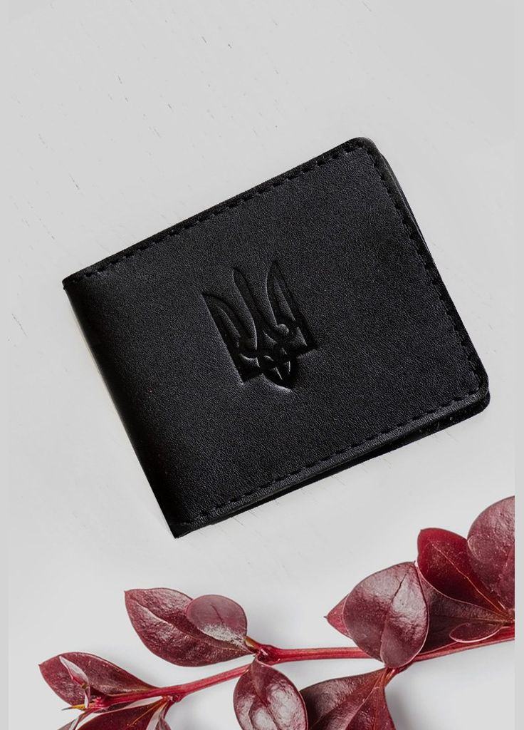 Кожаная обложка для удостоверения с гербом черная (A-027402) BlankNote (329186758)