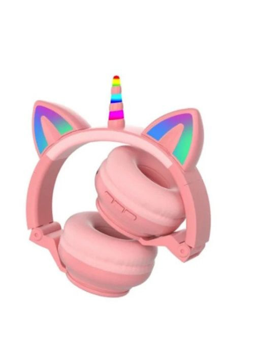 Дитячі бездротові навушники Єдиноріг Cat STN-27 LED Bluetooth навушники з котячими вушками та підсвіткою No Brand (282627379)