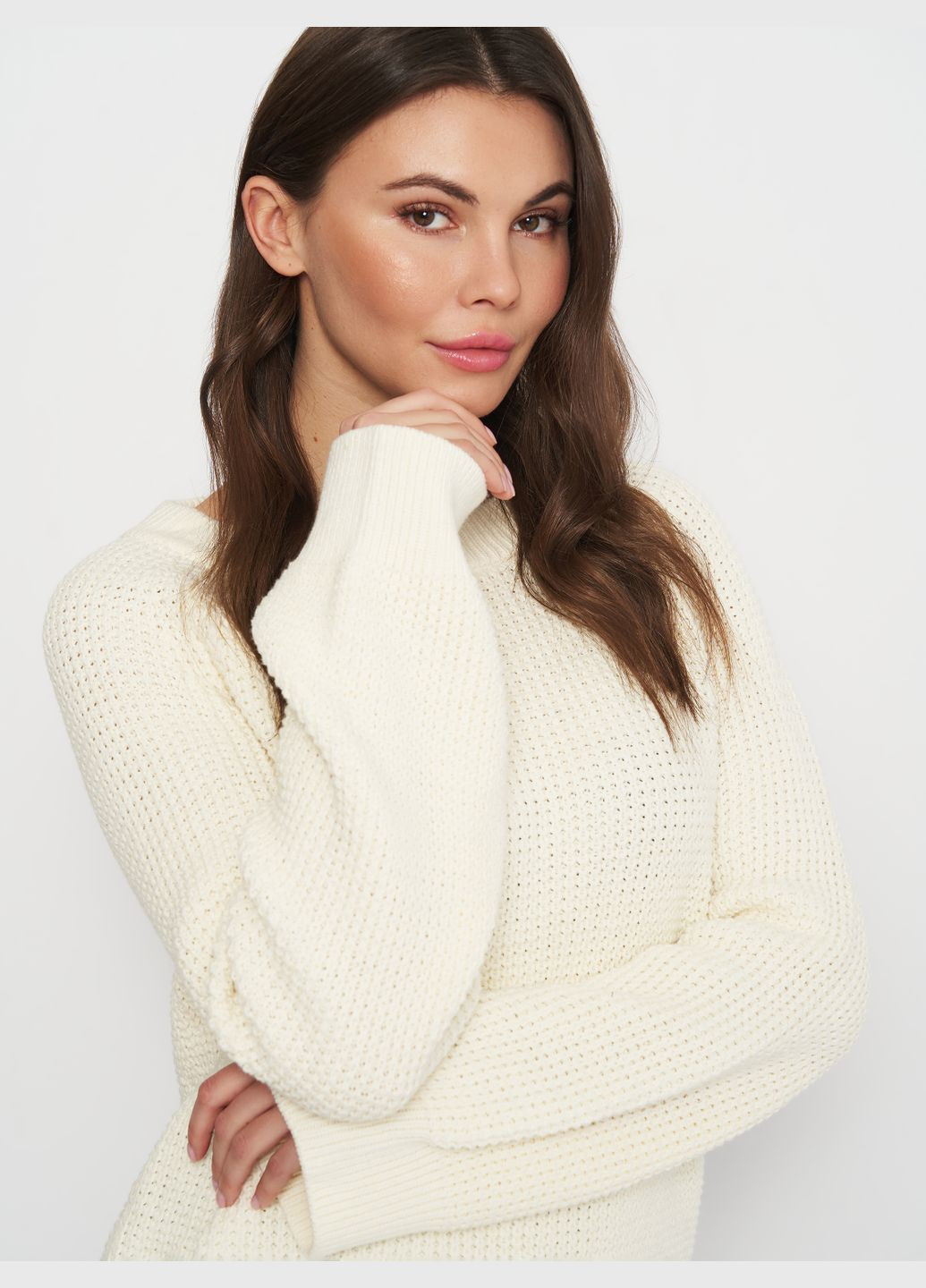 Молочний зимовий светр H&M